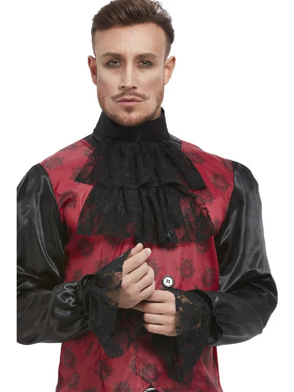 Cravat & Cuff Set, Black