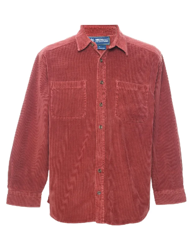 Maroon Corduroy Shirt - M