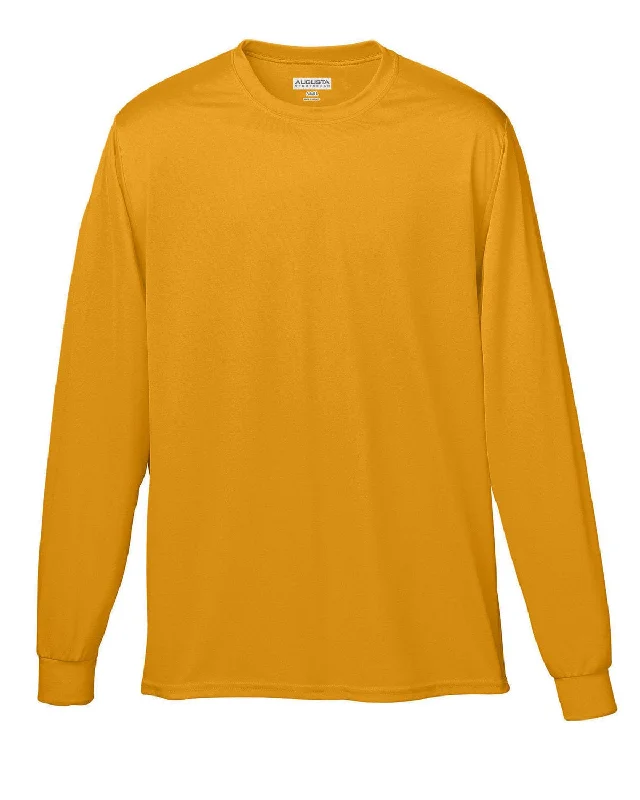 Augusta Long Sleeve Moisture Wicking T-Shirt | Gold