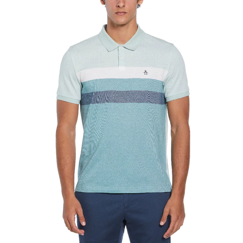 Birdseye Pique Stripe Polo