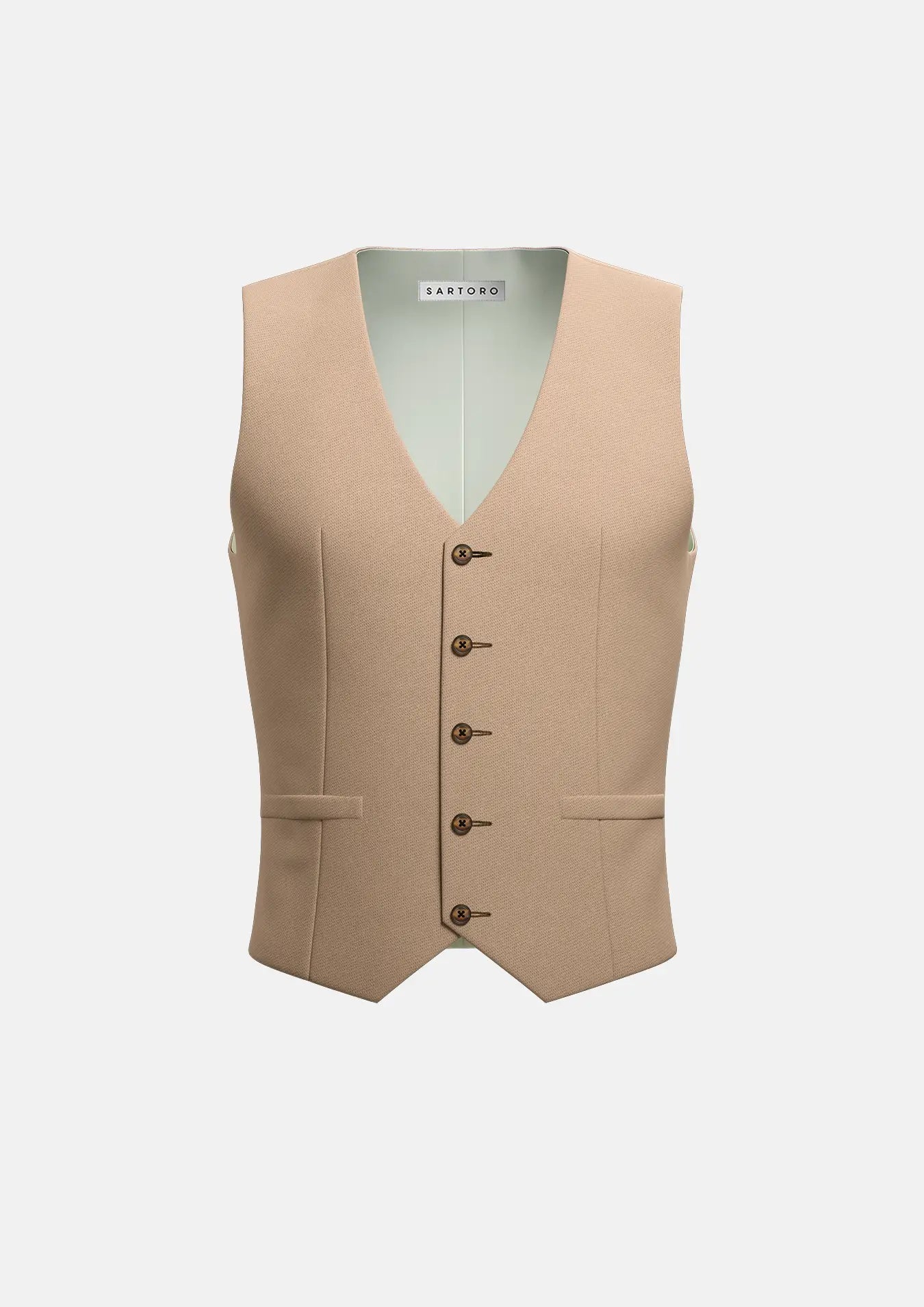 Camel Cotton Vest