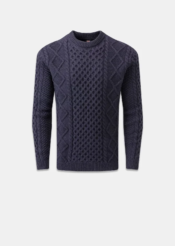 Aran Jumper Navy