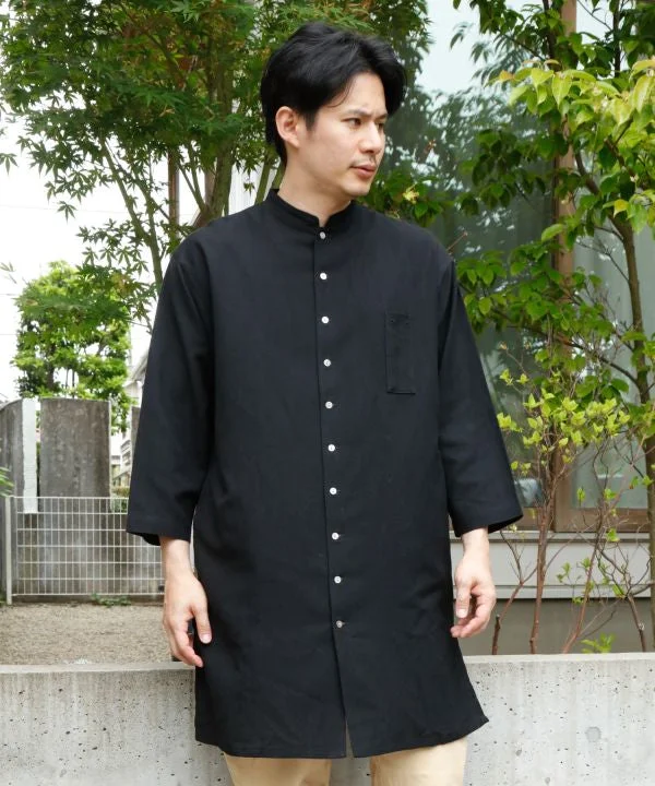 SHOSEI - Stand Collar Long Shirt