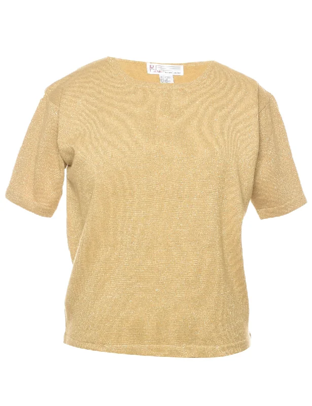 Lurex Thread Pattern Jumper - S