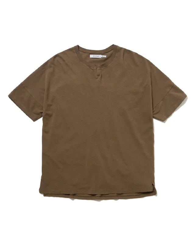 CLERK S/S T-NECK TEE C/L PIQUE