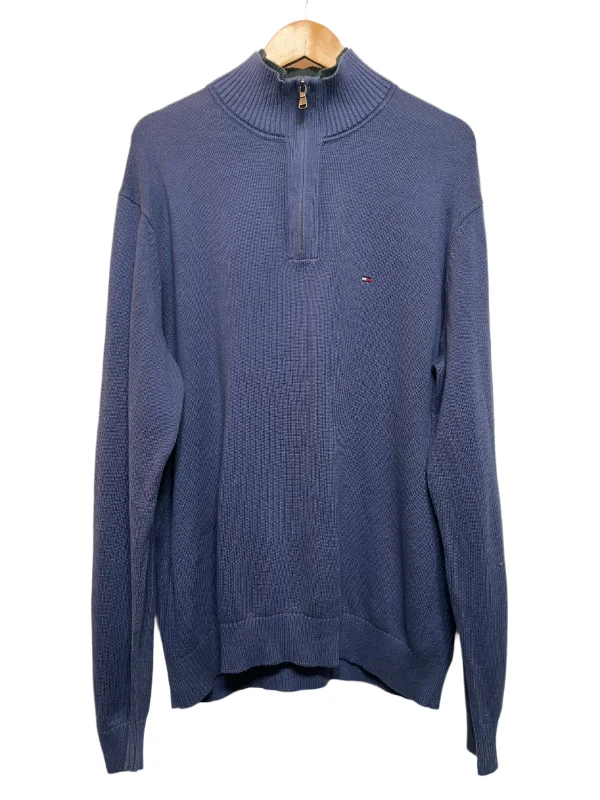 Tommy Hilfiger Blue Quarter Zip (Size XL)