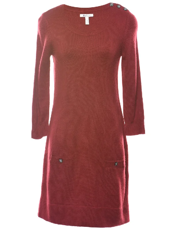 Maroon Dress - S