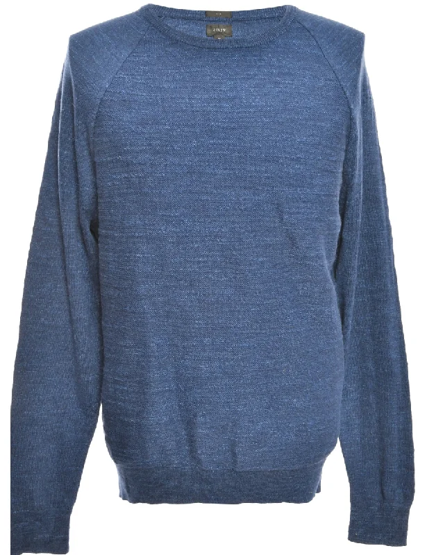 Long Sleeved Navy Jumper - M