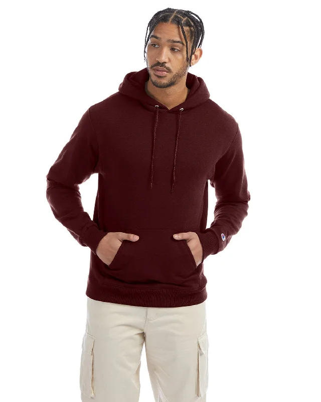 Champion EcoSmart Hooded Sweatshirt | Maroon