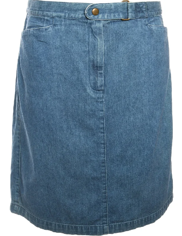 Medium Wash Talbots Denim Skirt - M