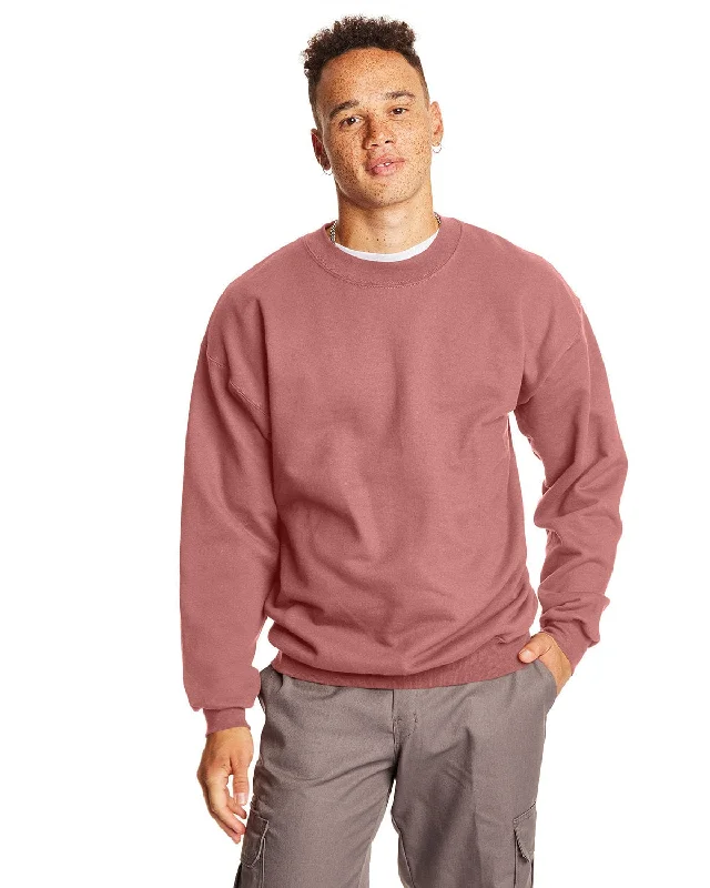 Hanes Ultimate Cotton Crewneck Sweatshirt | Mauve