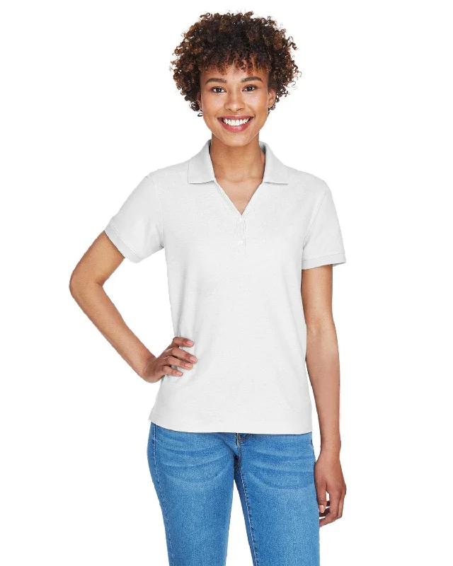 Devon & Jones Ladies Fine Pima Pique Polo | White