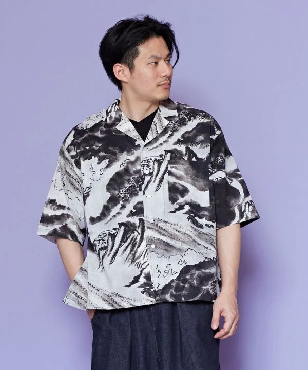 SHIRANAMI - Open Collar Shirt