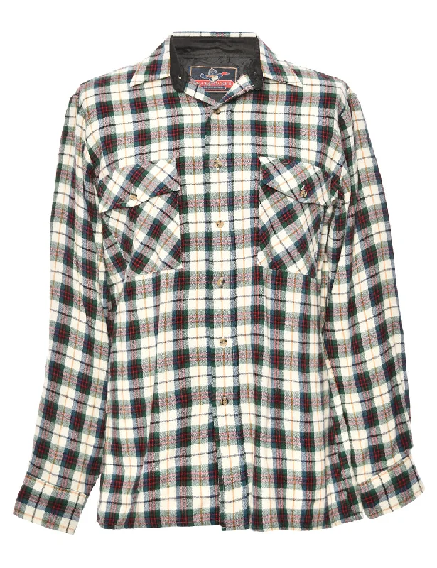 Long Sleeved Multi Colour Checked Shirt - M