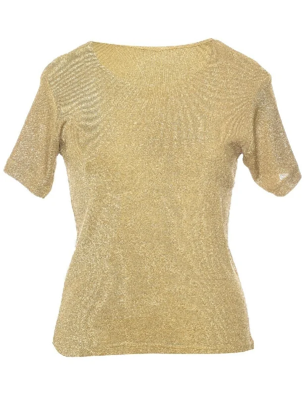 Lurex Thread Pattern Jumper - M