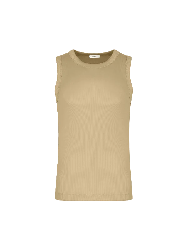 Men's 365 Lightweight Rib Tank Top—maitake beige