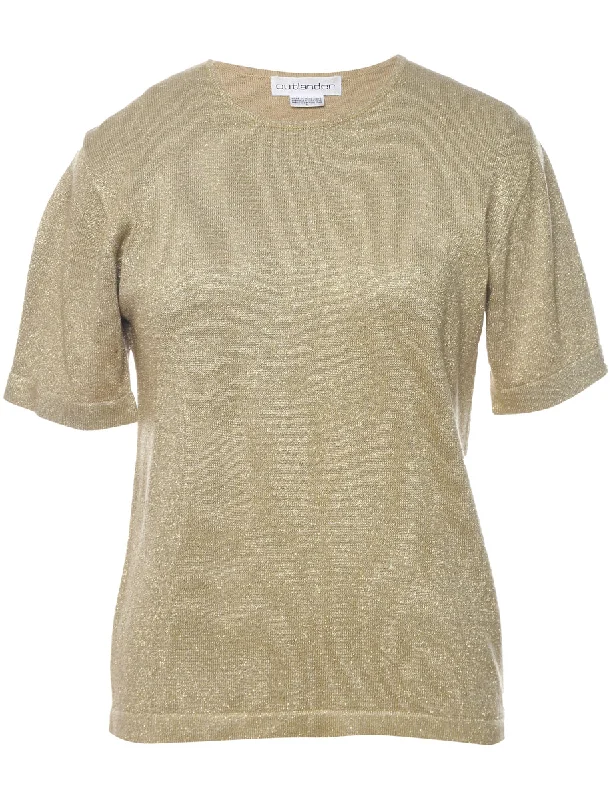 Lurex Thread Pattern Jumper - M