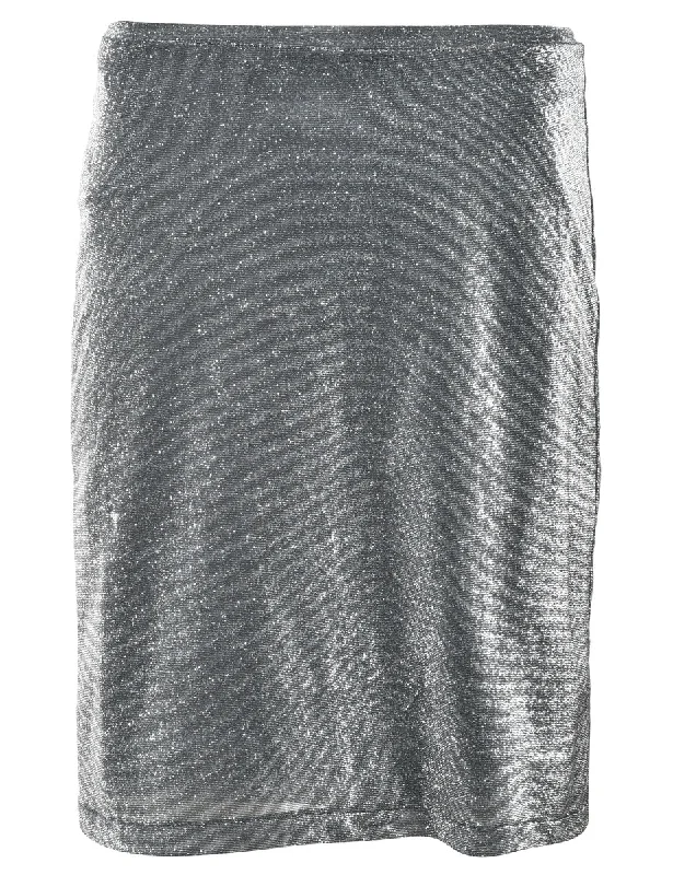 Lurex Pencil Skirt - XS