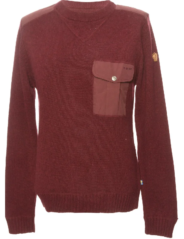 Long Sleeved Maroon Jumper - L