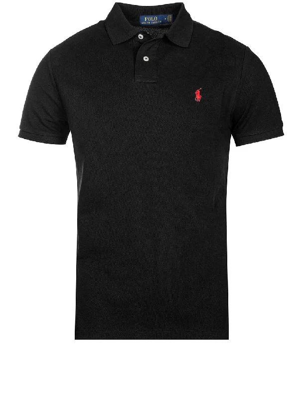 Basic Kurzarm Polo Schwarz