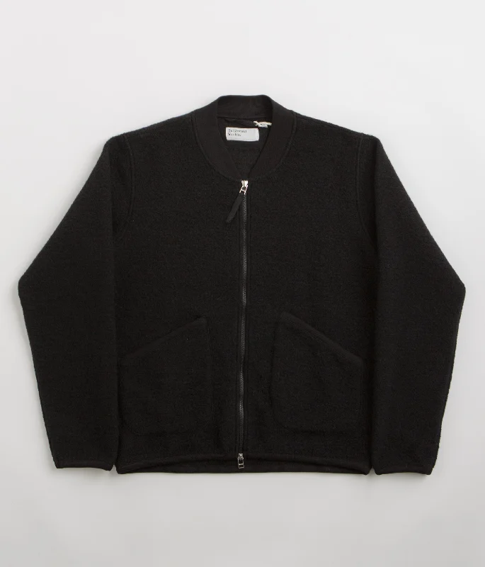 Universal Works Zip Bomber Jacket - Black