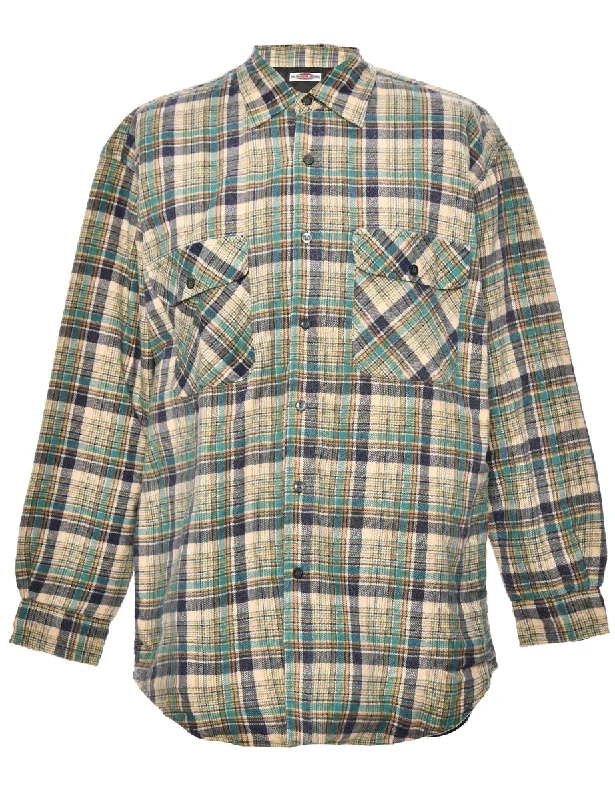 Long Sleeved Multi Colour Checked Shirt - M