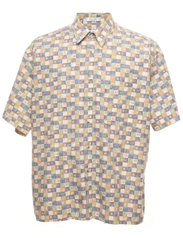 Multi-colour Geometric Design Shirt - XL