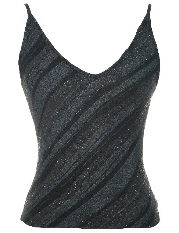 Metallic Finish Evening Top - XS