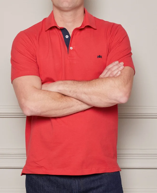 Red Short Sleeve Polo Shirt