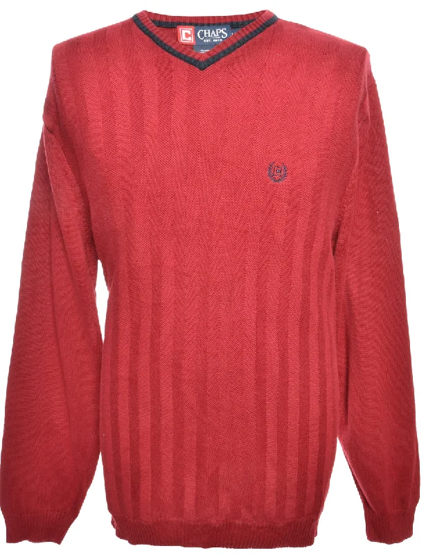 Maroon Chaps Jumper - L