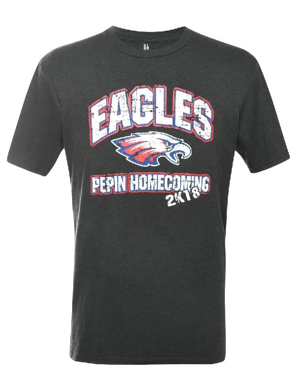 2000s Eagles Printed T-shirt - M