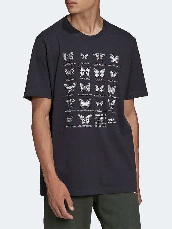 ADVENTURE C-BUTTERFLY T-SHIRT IN GREY