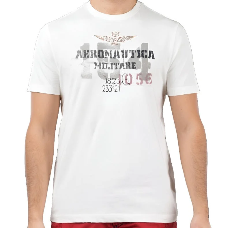 ID5633-Aeronautica Militare Naturale Logo T-Shirt