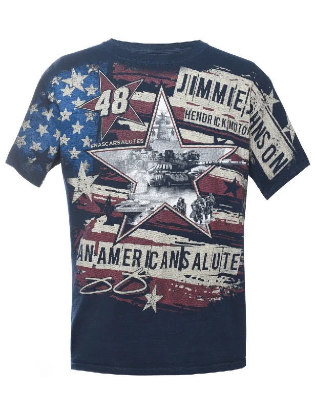 American Salute Printed T-shirt - L