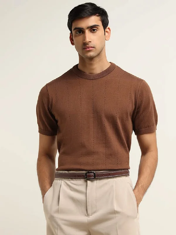 Ascot Tan Relaxed Fit T-Shirt