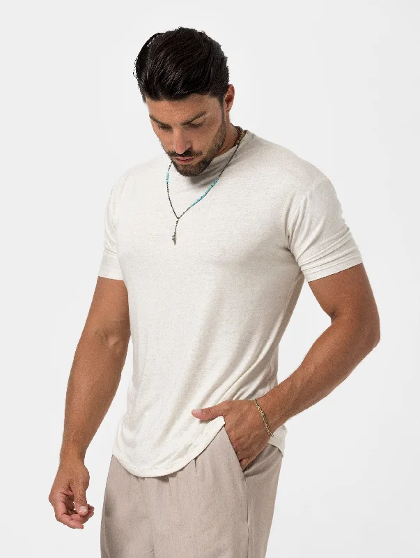 BEREL BASIC T-SHIRT IN BEIGE