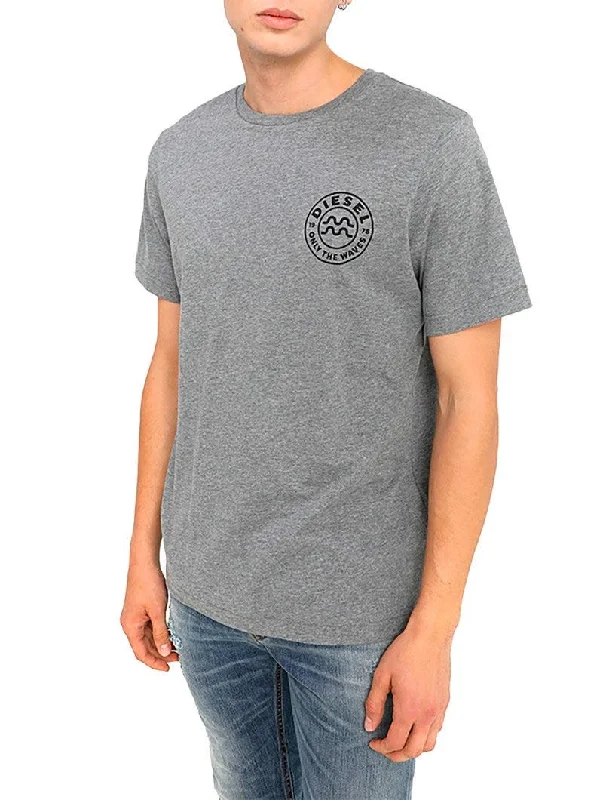 BMOWT-JUST-B PRINTED T-SHIRT IN GREY