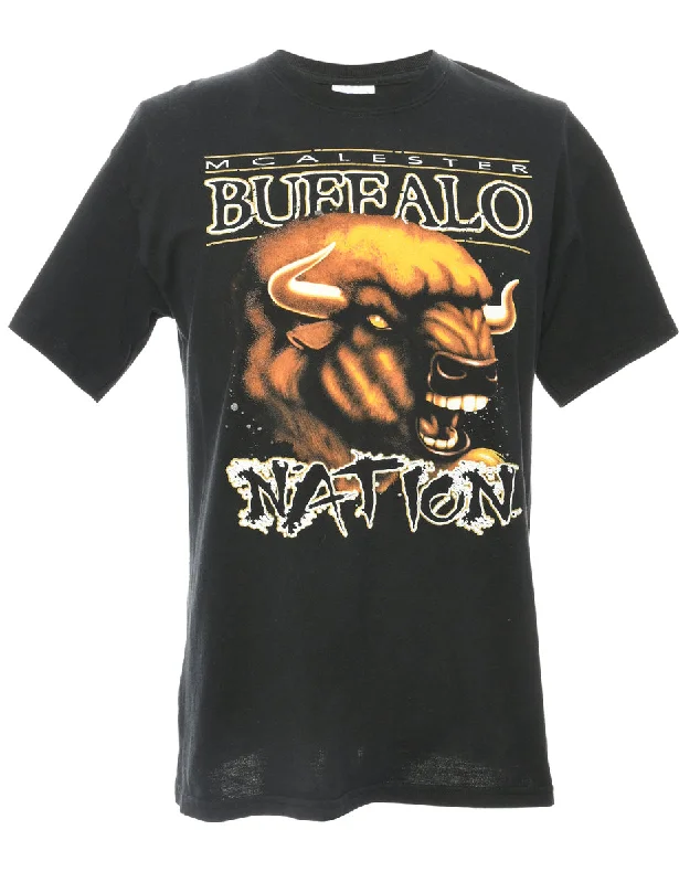 Buffalo Nation Gildan Sports Black T-shirt - M