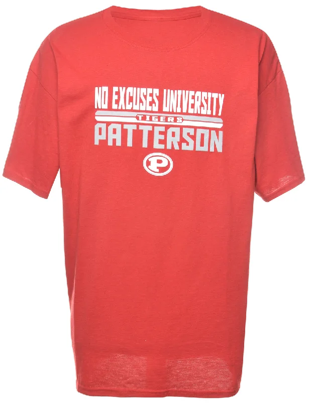 HD Excuses University Tigers Patterson Printed T-shirt - XL