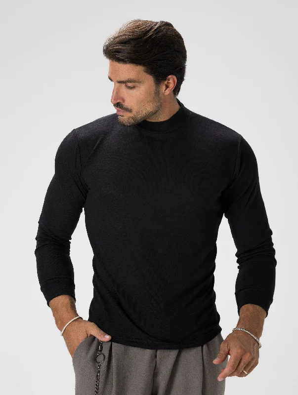 KAI ROLLNECK SWEATER IN BLACK