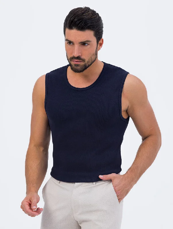 MARK TANK IN BLUE NAVY