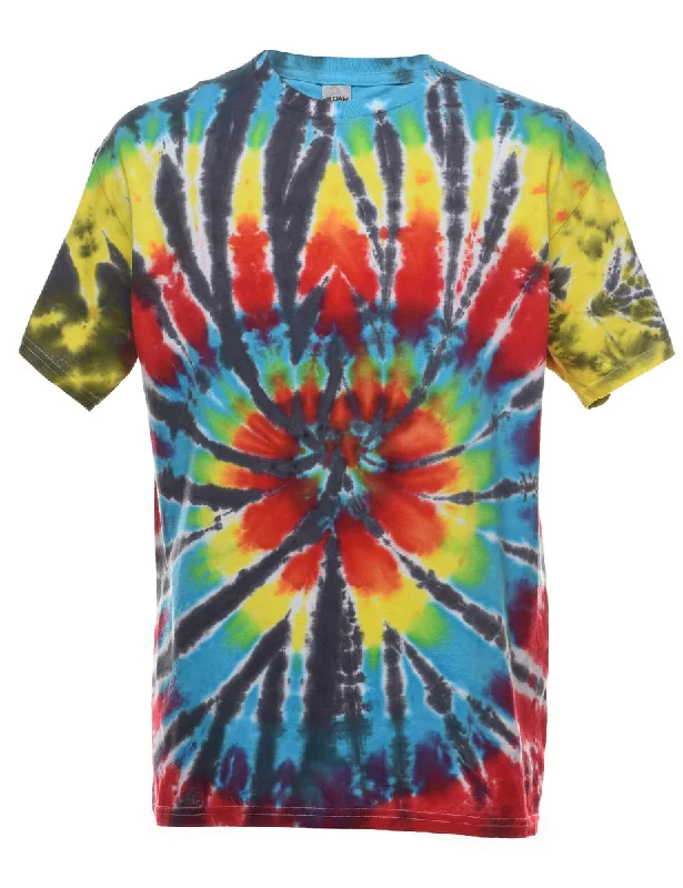 Multi-colour Tie Dye T-shirt - L