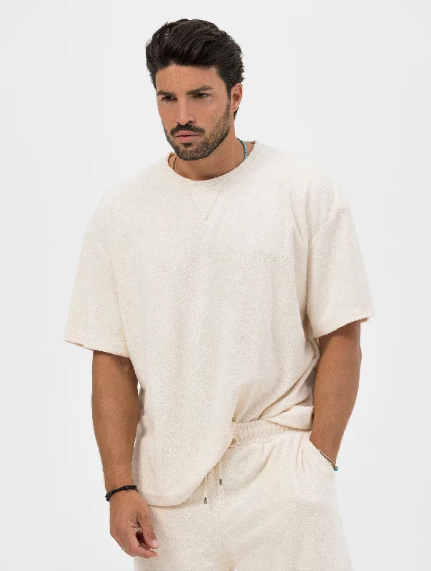 NEAL BASIC T-SHIRT IN CREAM