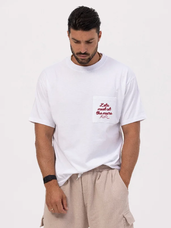 NOHOW LMTD MARE T-SHIRT IN WHITE