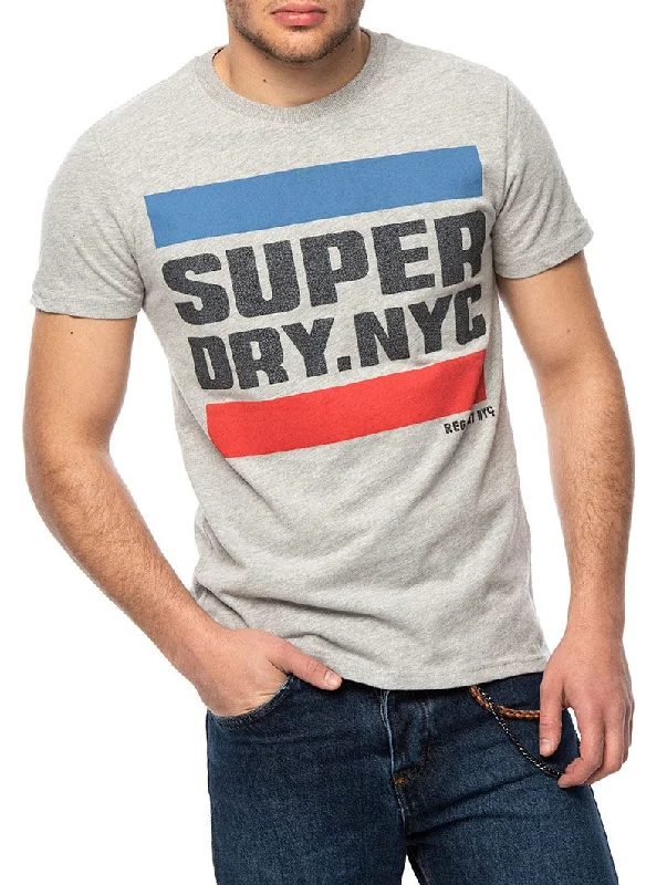 NYC TAB T-SHIRT IN GREY