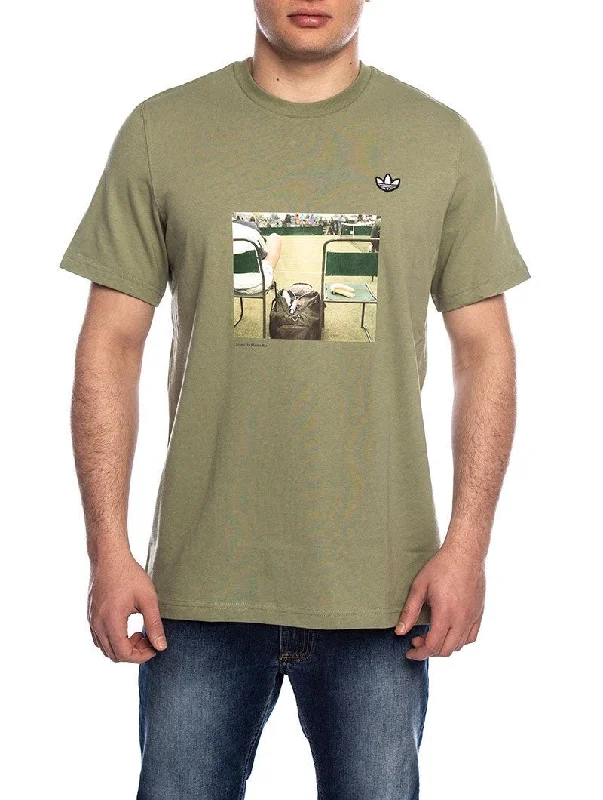 PHOTO PRINTED T-SHIRT IN GREEN