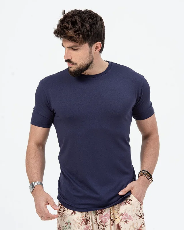 THIAGO BASIC T-SHIRT IN DARK BLUE