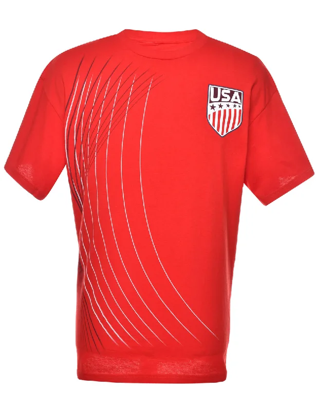 USA Printed T-shirt - XL