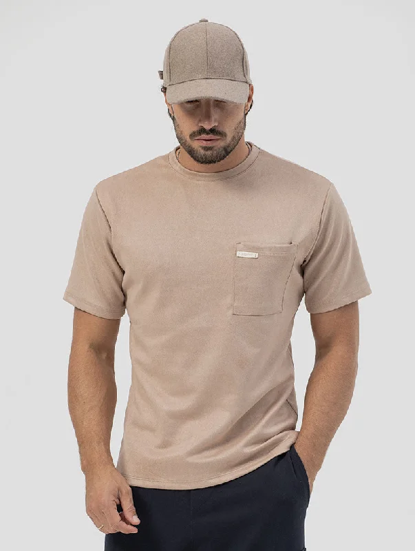 WILL POCKET T-SHIRT IN BEIGE